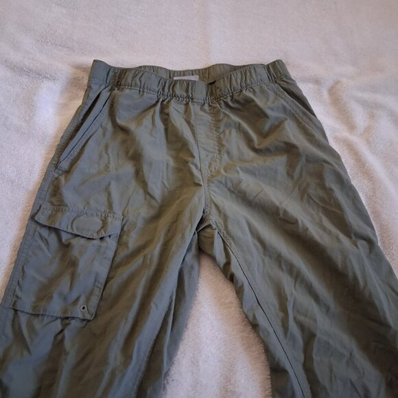 Columbia Boy's Youth Size L (14/16) Olive Green Omni-Shade Hiking Nylon Pants - Picture 5 of 13